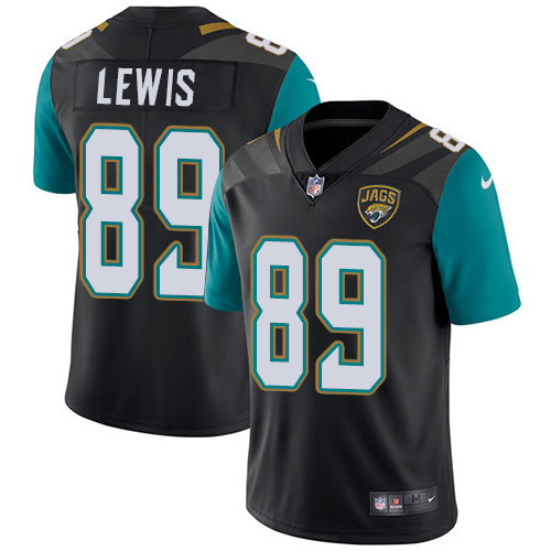 Nike Jaguars #89 Marcedes Lewis Black Alternate Men's Stitched NFL Vapor Untouchable Limited Jersey
